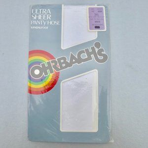 Vintage Ohrbachs White Pantyhose Size Tall Hosiery